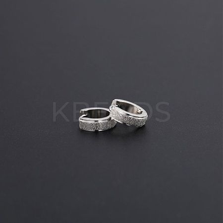 201 Stainless Steel Hoop Earrings for Men's FS-WG79C69-02-1