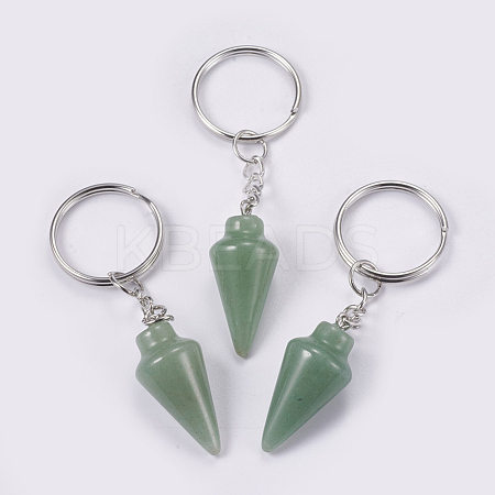 Natural Green Aventurine Keychain KEYC-P041-A011-1