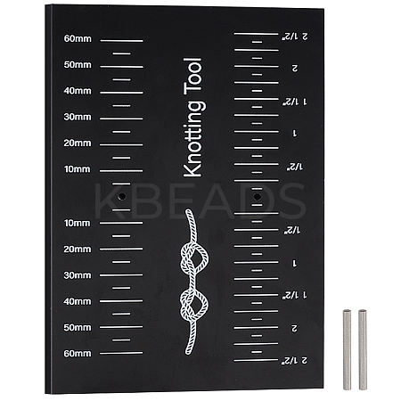 Rectangle Acrylic Bead Spacing Tool DIY-BC0014-75-1