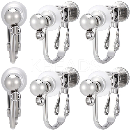 20Pcs 316 Stainless Steel Clip-on Earring Findings STAS-BBC0008-59P-1