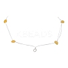 2Pcs 2 Styles Natural Topaz Jade & Synthetic Turquoise Chip Beads Necklace Making with 304 Stainless Steel Jump Rings and Nylon Thread NJEW-JN05215-4