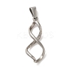 Non-Tarnish 304 Stainless Steel Pendants STAS-B053-29P-1