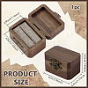 Rectangle Wood Championship Rings Display Boxes CON-WH0089-120-2