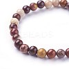 Natural Mookaite Beads Stretch Bracelets BJEW-F380-01-A17-3