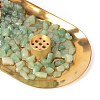 Natural Tiger Eye Money Tree Buddha Sculpture Set Incense Burner & Natural Green Aventurine on Trays for Wealth DJEW-G027-19RG-05-4