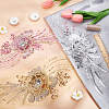 3D Flower Organgza Polyester Embroidery Ornament Accessories PATC-WH0008-03B-4