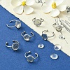 DIY Blank Dome 304 Stainless Steel Open Cuff Rings Making Kit DIY-YW0008-56-5