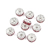 Brass Grade A Rhinestone Spacer Beads RB-A014-Z8mm-23S-5