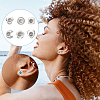 84Pcs 6 Style 201 Stainless Steel Stud Earring Findings STAS-UN0057-42-6