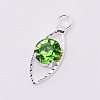 Glass Rhinestone Pendants PALLOY-WH0066-36P-10-1