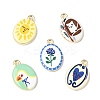 Printed Alloy Pendants ENAM-F160-02G-1