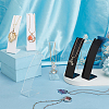 6Pcs 3 Styles Acrylic Slant Back Necklace Display Stands NDIS-FG0001-05-4