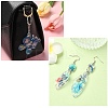 DIY Butterfly Charm Pendant Silicone Molds for DIY Earring Making DIY-YW0009-43-6