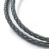 Polyester Cord Braided Necklace Makings MAK-L043-03G-26-2