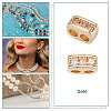 12Pcs Brass Pave Clear Cubic Zirconia Connector Charms KK-GO0001-32-5