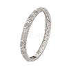 Brass Micro Pave Cubic Zirconia Hinged Bangles for Women BJEW-D313-02P-2