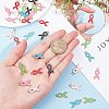 DIY Awareness Ribbon Themed Pendant Making Kits DIY-SC0014-18-3