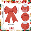 Christmas PVC Glitter Bowknot AJEW-SP0003-72B-01-2