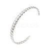 Croissant 304 Stainless Steel Cuff Bangles for Women LS-BJEW-S171-01C-P-2