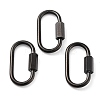 PVD Vacuum Plating 304 Stainless Steel Screw Carabiner Lock Charms STAS-H107-04C-B-1