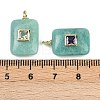 Natural Mixed Gemstone Pendants G-H322-02G-4