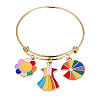 50Pcs 10 Style Alloy Enamel Pendants ENAM-CJ0001-112-7