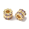 Brass Glass Rhinestone Beads KK-B098-03G-03-1