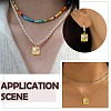 8Pcs 4 Colors Golden Alloy Resin Pendants FIND-CJ0004-91-7