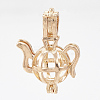 Brass Locket Pendants KK-Q748-015KC-1