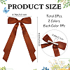 Big Bowknot Polyester Alligator Hair Clips AJEW-CP0008-42B-02-2