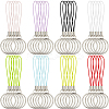 64Pcs 8 Colors Nylon Cord with Zinc Alloy sleeve Mobile Straps FIND-GF0006-51-1