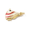 Sea Animals Brass Enamel Pendants KK-B155-02A-02B-2