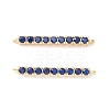 Rack Plating Brass Micro Pave Cubic Zirconia Connestor Charms KK-D073-03G-04-NR-1