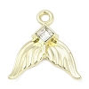 Golden Alloy Pendants PALLOY-R151-50G-02-1