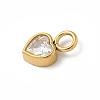 Ion Plating(IP) 304 Stainless Steel with Rhinestone Charms STAS-G351-14G-3