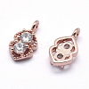 Brass Charms ZIRC-J040-39RG-NR-2