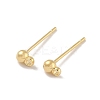 Brass Studs Earring Findings KK-H503-29G-02-1