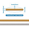 2 Strands 2 Colors Electroplate Non-magnetic Synthetic Hematite Beads Spacers Strands G-TA0001-28-8