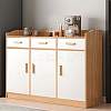 Rectangle Pattern Beech Wood Ceiling Molding AJEW-WH0481-43-5