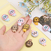 10pcs 5 colors Food Grade Eco-Friendly Silicone Beads SIL-CA0002-19-4