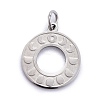 Non-Tarnish 304 Stainless Steel Pendants STAS-Z020-02P-1