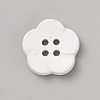 Spray Painted Plastic Buttons FIND-WH0152-394B-10-1