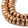 Electroplated Natural Lava Rock Beads Strands G-I360-A02-02-3