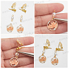 20Pcs 2 Colors Brass Clip-on Earring Findings KK-SP0002-51-4