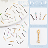 40Pcs 4 Colors Ion Plating(IP) 304 Stainless Steel Connector Charms STAS-UN0060-46-4