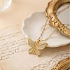 Brass Micro Pave Clear Cubic Zirconia Hollow Pendant Necklaces for Women WGDB1F5-01-2