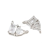 Brass Pave Cubic Zirconia Charms CU-CBA6A75-04P-02-2