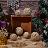 6Pcs 2 Styles Glass Mosaic Foam Ball Christmas Decorations AJEW-UN0002-83A-2