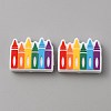 Crayon Food Grade Eco-Friendly Silicone Beads SIL-WH0008-42-1