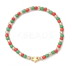 12Pcs Christmas Theme Glass Seed Beads Stretch Bracelet Sets BJEW-JB12109-3